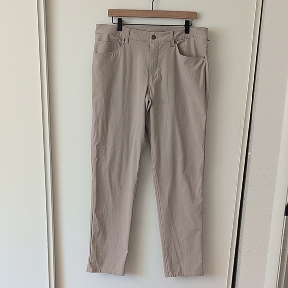 lululemon athletica Other - lululemon athletica Mens 36 ABC 5 Pocket Khaki Chino Pants Beige Athleisure